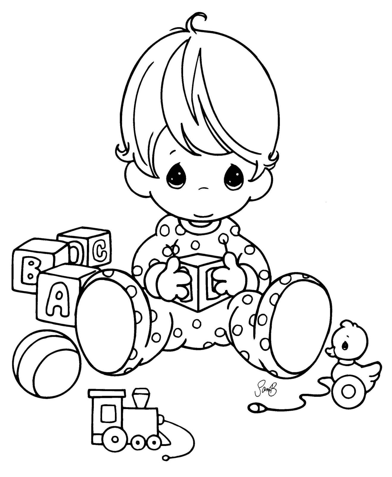 Baby Printable Coloring Pages
 Free Printable Baby Doll Coloring Pages Coloring Home