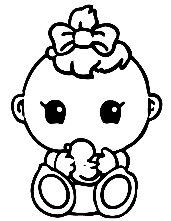 Baby Printable Coloring Pages
 Free Printable Baby Shower Coloring Pages Coloring Home