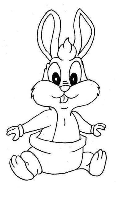 Baby Rabbit Coloring Pages
 Baby Bunny Rabbit Coloring Pages high resolution