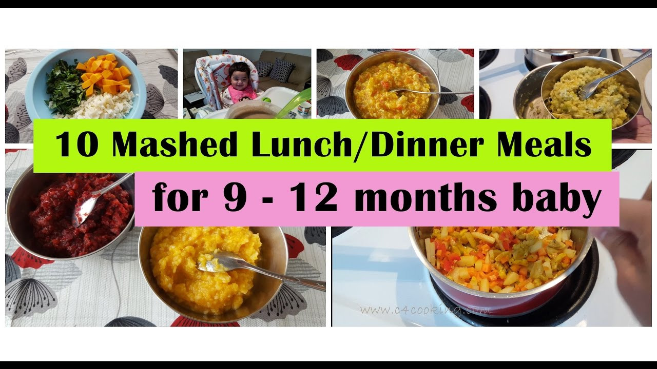 Baby Recipes 12 Months
 10 Mashed meals for 9 12 months baby