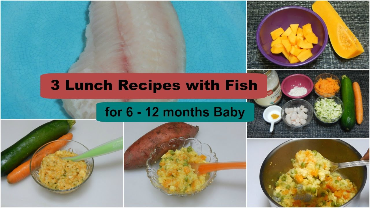 Baby Recipes 12 Months
 3 EASY HEALTHY LUNCH DINNER IDEAS Recipes with Fish for 6