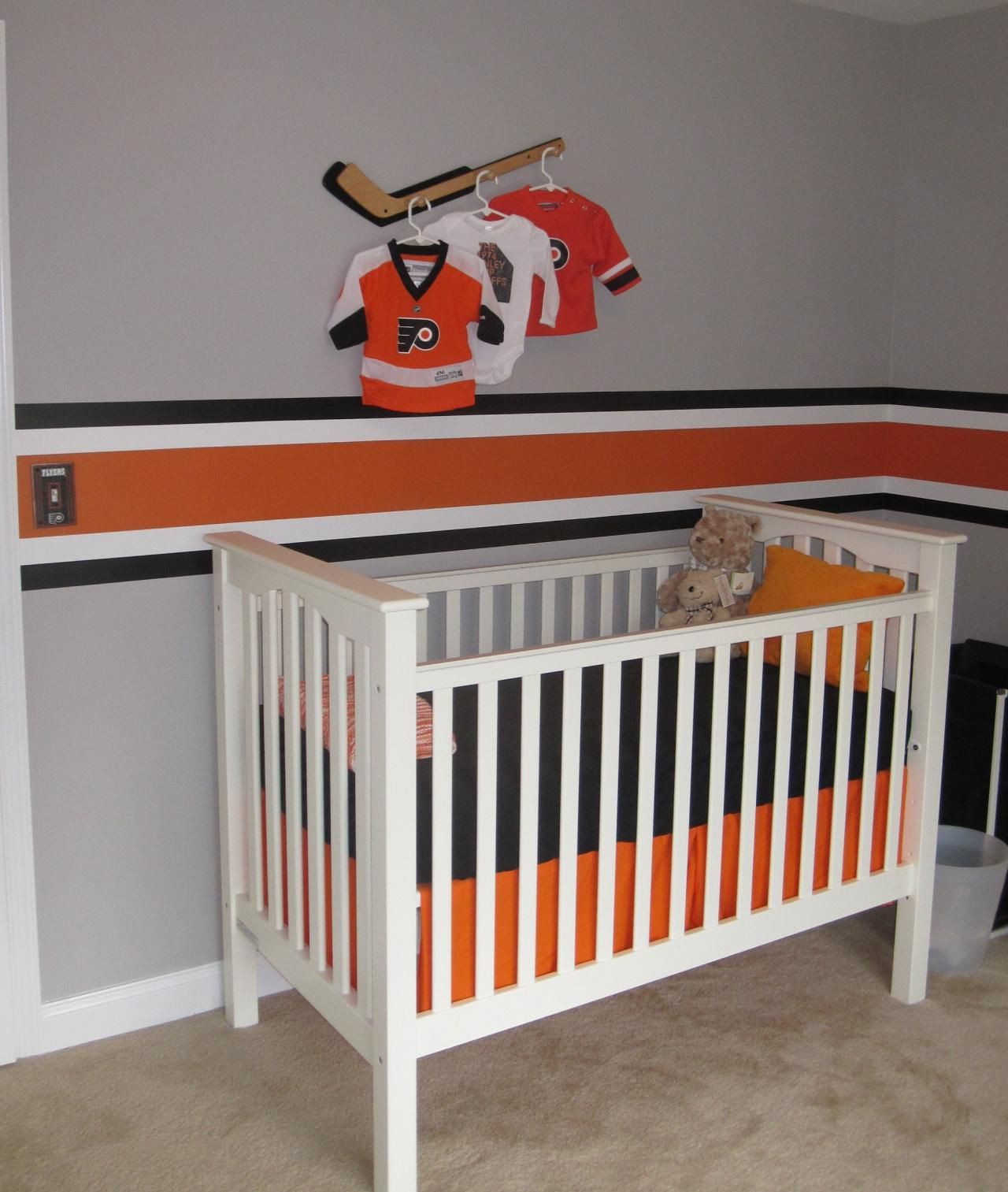 Baby Room Sports Decor
 Baby nursery decor but with a baseball bat