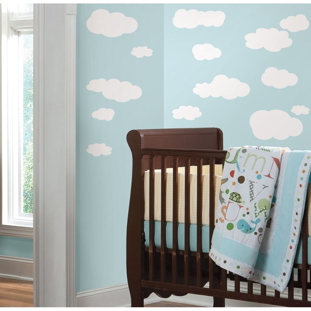 Baby Room Wall Decoration Ideas
 19 New WHITE CLOUDS WALL DECALS Baby Nursery Sky Stickers