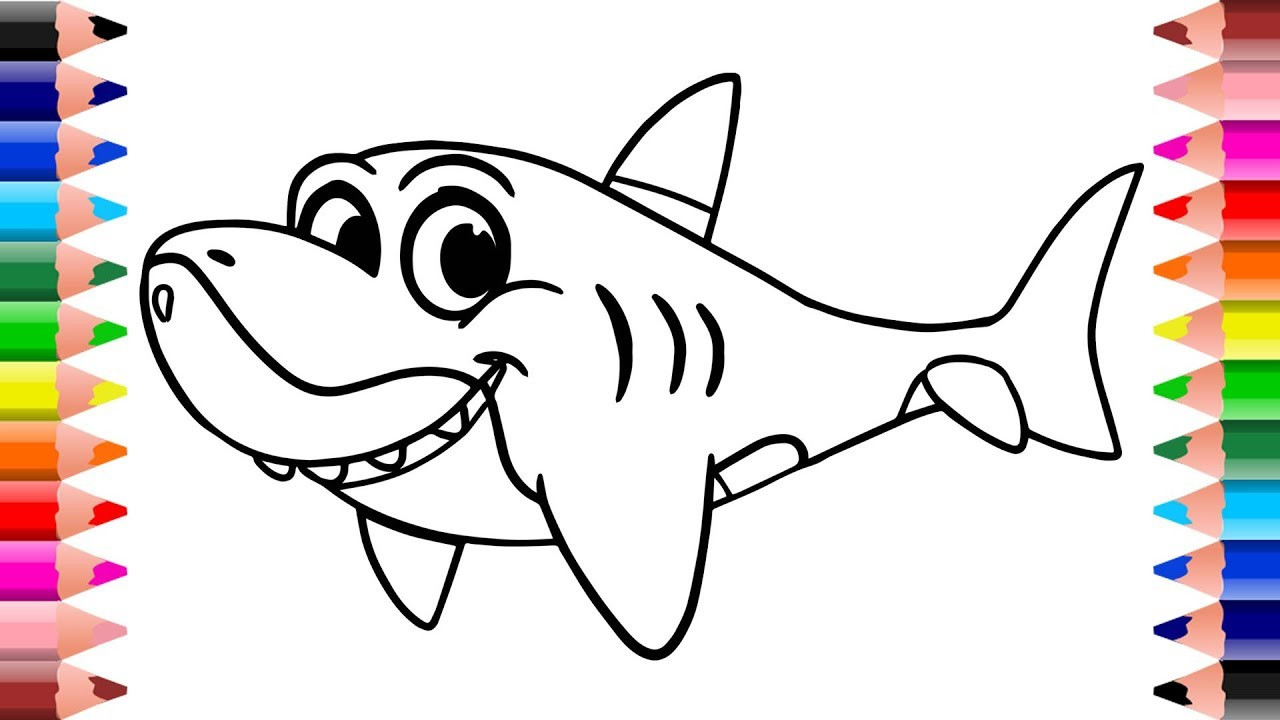 Baby Shark Coloring
 Baby Shark Drawing and Coloring for Kids 2019