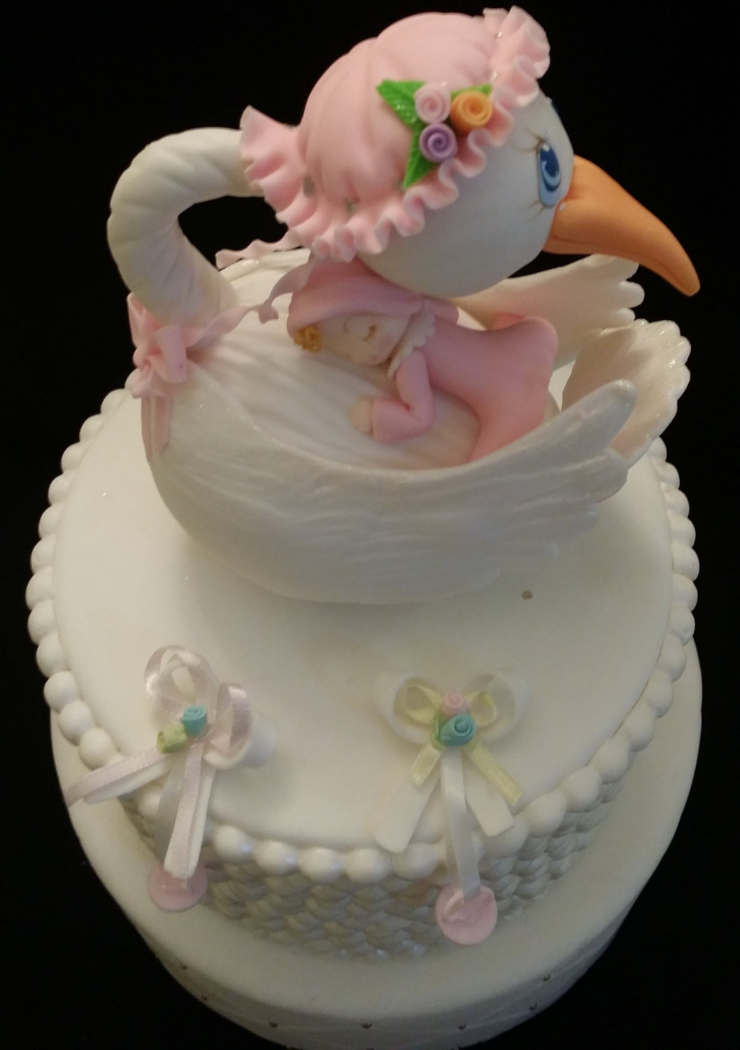 Baby Shower Cake Decor
 Stork CakeTopper Baby Shower Cake Topper Stork Cake