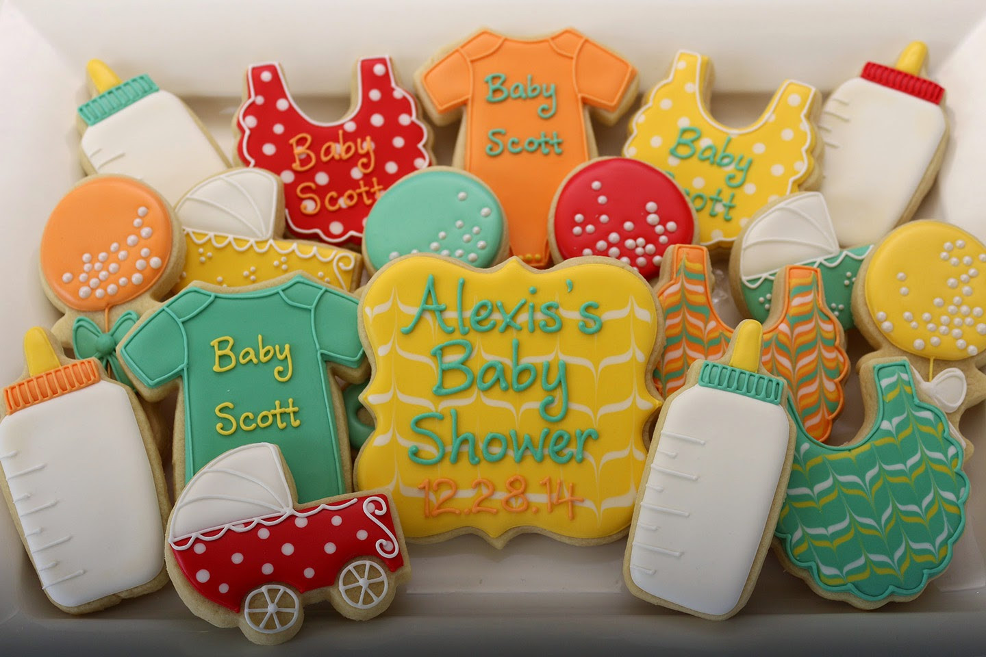Baby Shower Cookie Recipes
 Jaclyn s Cookies Gender Neutral Baby Shower Cookies