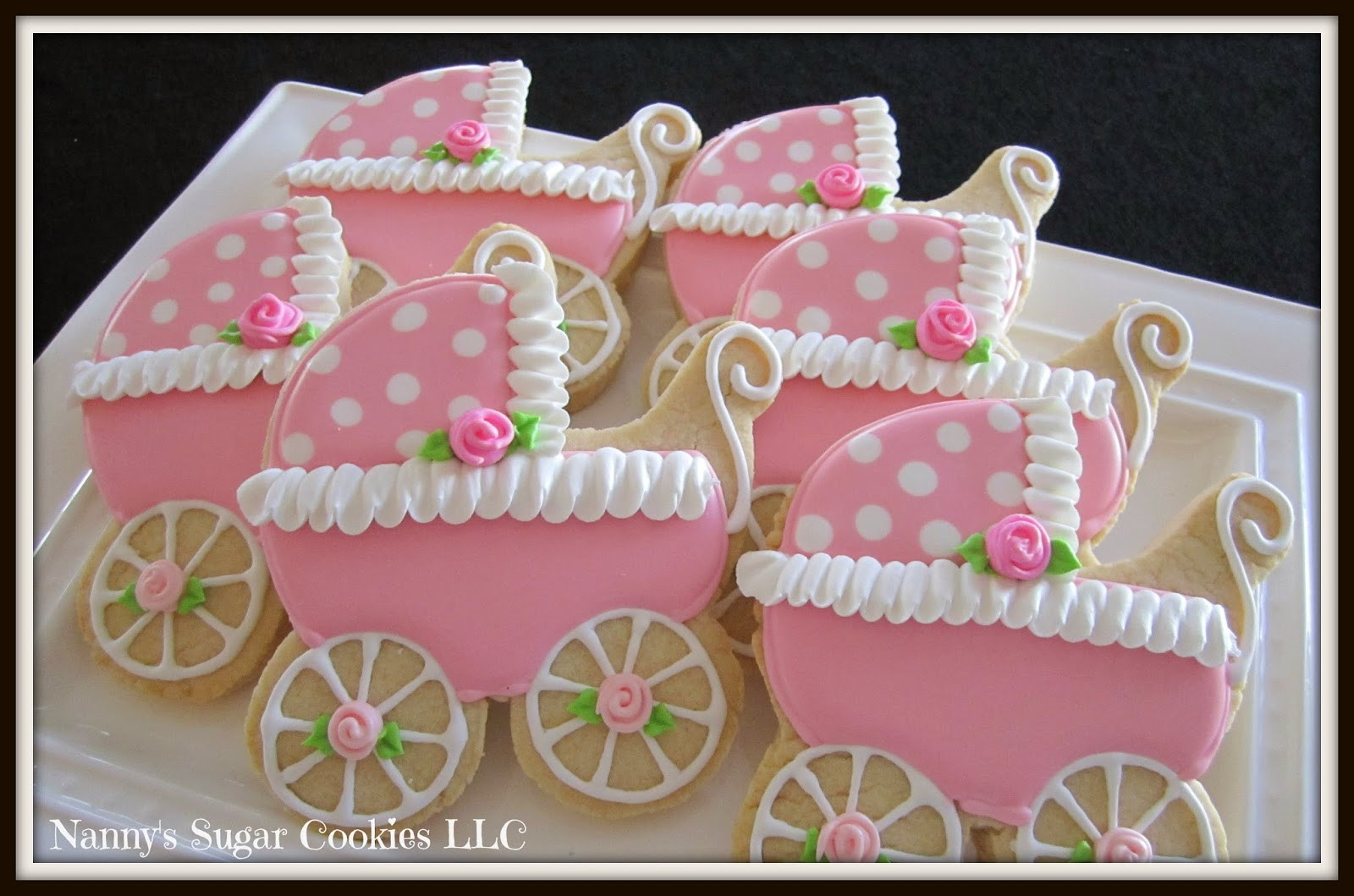 Baby Shower Cookie Recipes
 Nanny s Sugar Cookies LLC Cookies for a Baby Girl Shower
