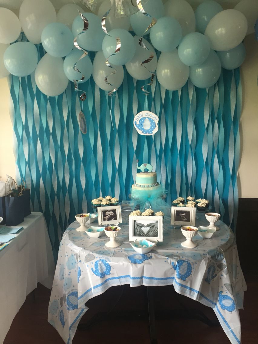 Baby Shower Decorations Ideas For Boy
 Baby Boy Elephant Baby Shower