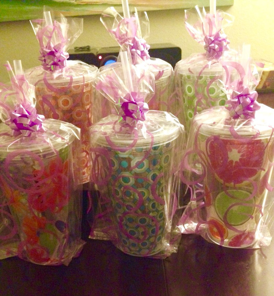 Baby Shower Door Prizes Gift Ideas
 Co ed baby shower prizes Cups bags bows and plastic