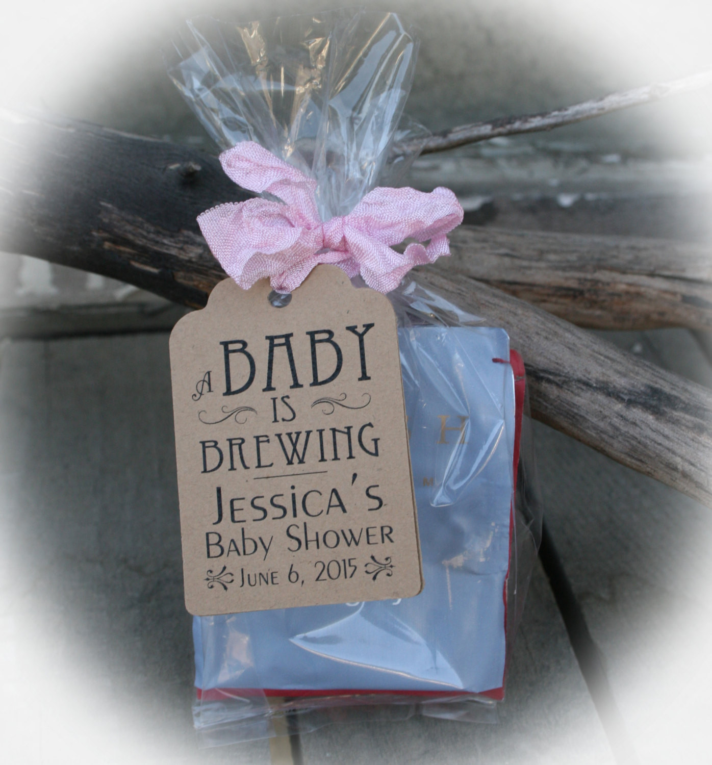 Baby Shower Favor Gift
 A BABY is Brewing Baby Shower Favors DIY Bags Favor Tags