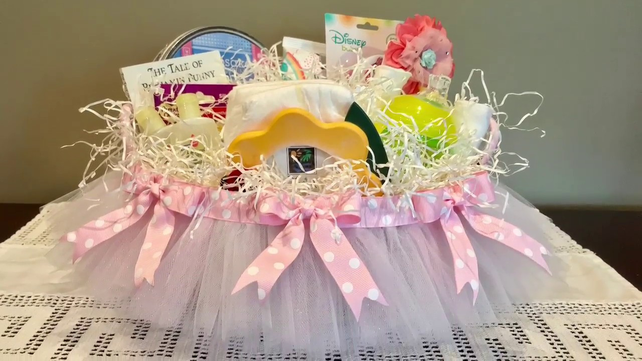 Baby Shower Gift Basket DIY
 How to make a DIY baby shower t basket