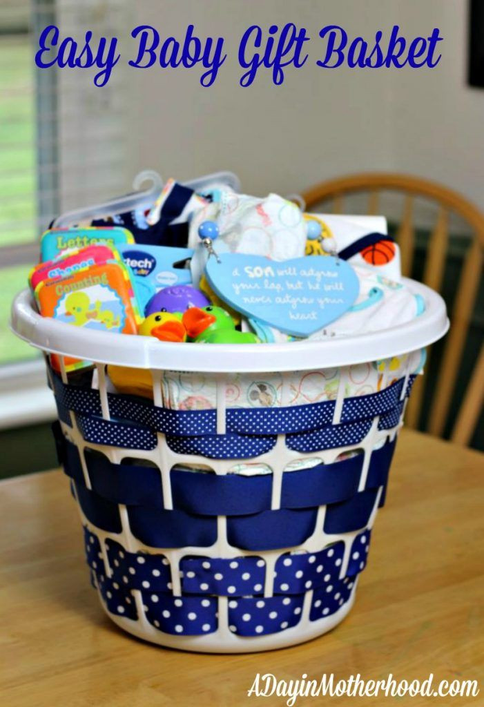 Baby Shower Gift Basket DIY
 Easy Baby Gift Basket