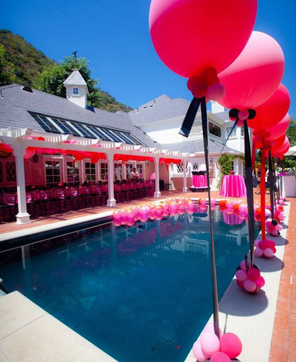 Baby Shower Pool Party Ideas
 Pink Bridal Shower by the pool Wedding Ideas
