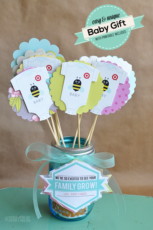 Baby Showers Gift Ideas
 Unique Baby Shower Gift Idea w Printable