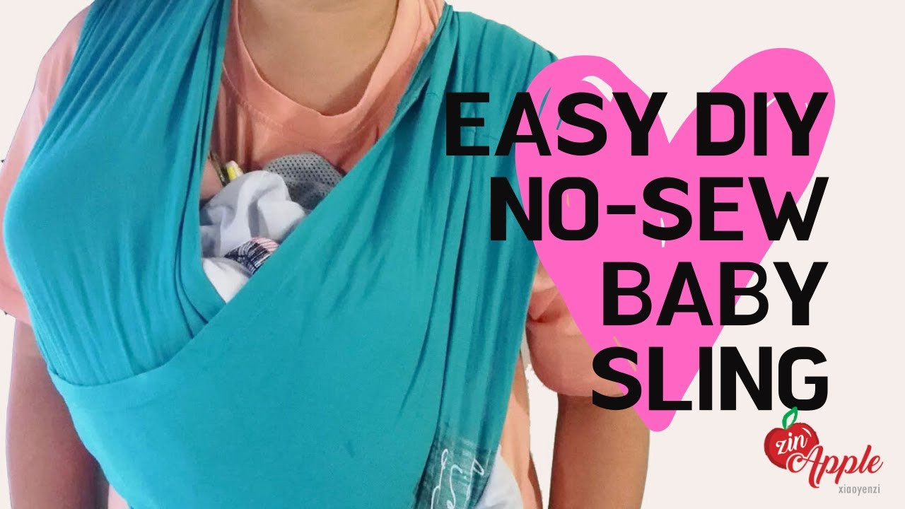 Baby Sling DIY
 How to DIY No Sew Baby Sling with just T shirts