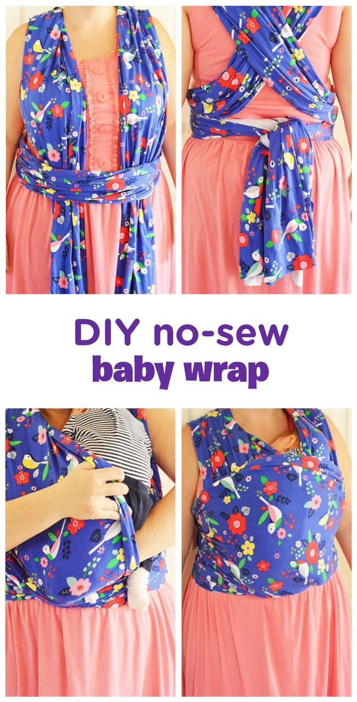 Baby Sling DIY
 How to Make Your Own No Sew Moby Wrap