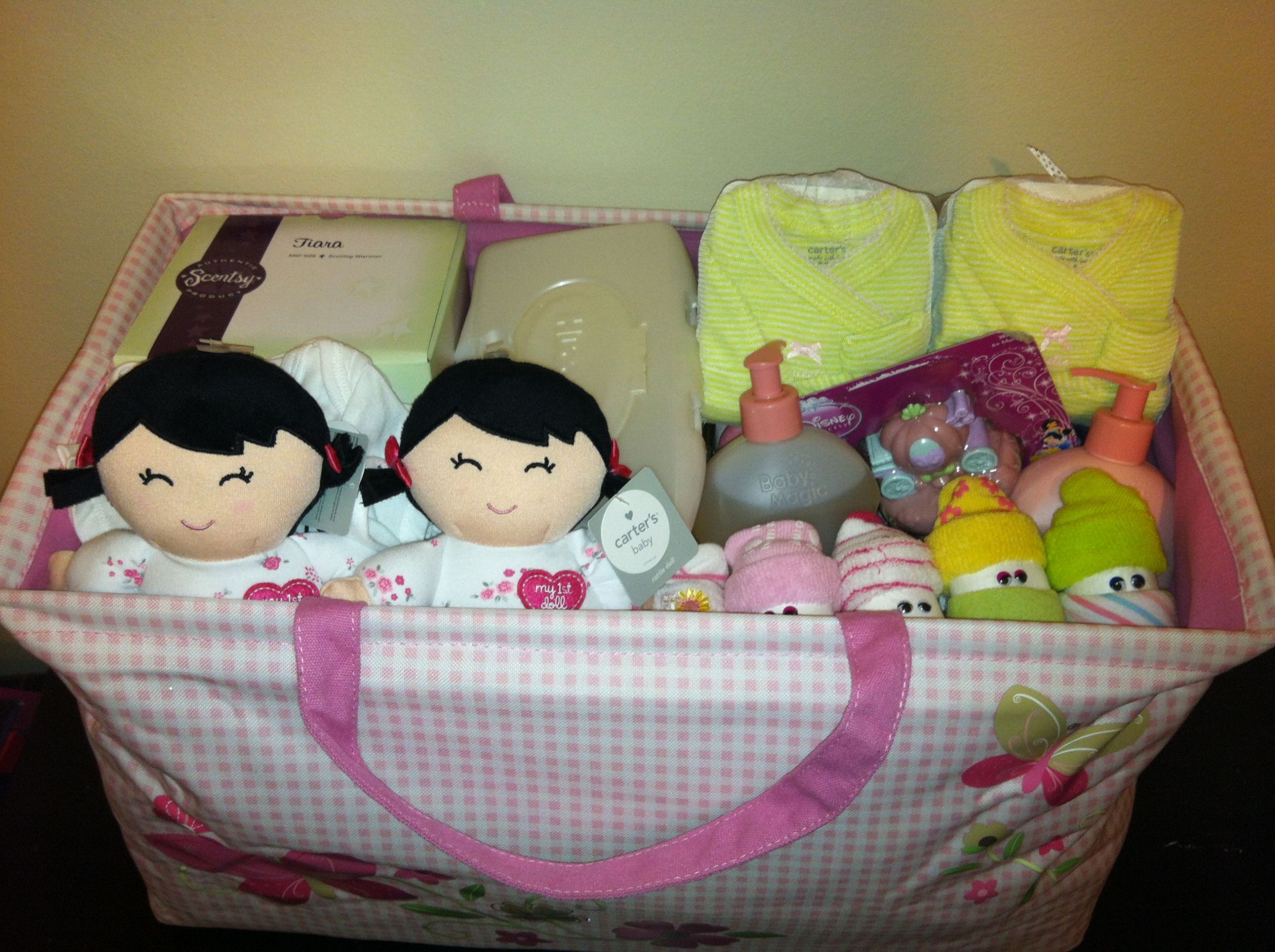 Baby Twins Gift Ideas
 Twin Girl Baby Shower Gift Basket