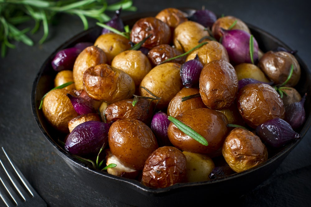 Baby White Potatoes Recipes
 Roasted Baby Potatoes with Thyme and Rosemary recipe