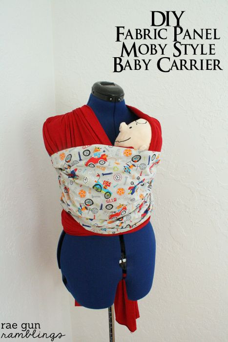 Baby Wrap Carrier DIY
 DIY Fabric Panel Moby Baby Carrier and Rae Gun Giveaway