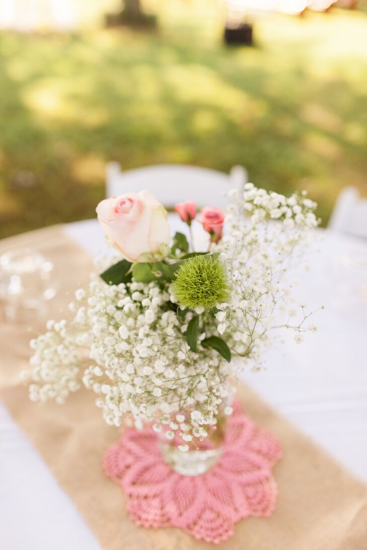 Baby'S Breath Centerpieces DIY
 DIY Baby s Breath and Rose Centerpieces