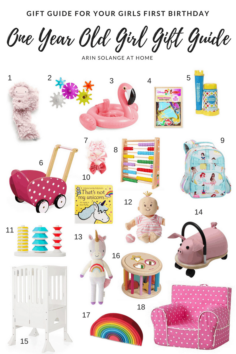 Baby'S First Birthday Gift Ideas For Her
 e Year Old Girl Gift Guide arinsolangeathome