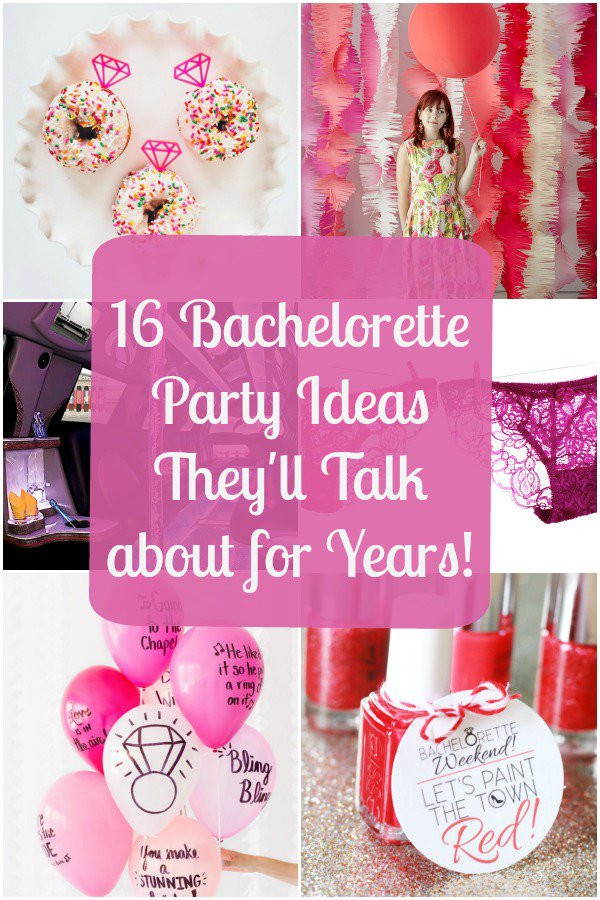 Bachelorette Party Decorations Ideas
 16 Bachelorette Party Ideas They ll Talk about for Years