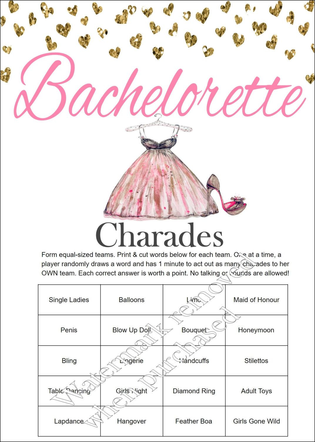 Bachelorette Party Game Ideas
 Bachelorette Party Charades Bachelorette Charades