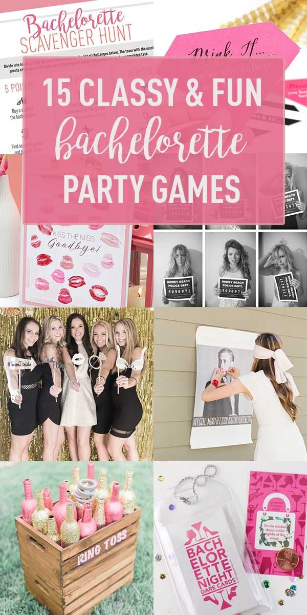 Bachelorette Party Games Ideas
 15 Classy & Fun Ideas for Bachelorette Party Games