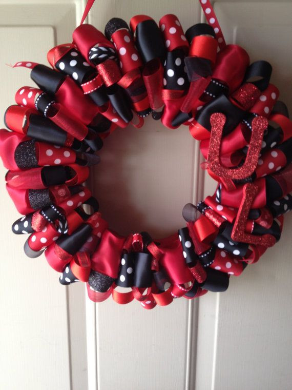 Bachelorette Party Ideas Louisville Ky
 U of L University of Louisville Ribbon Wreath