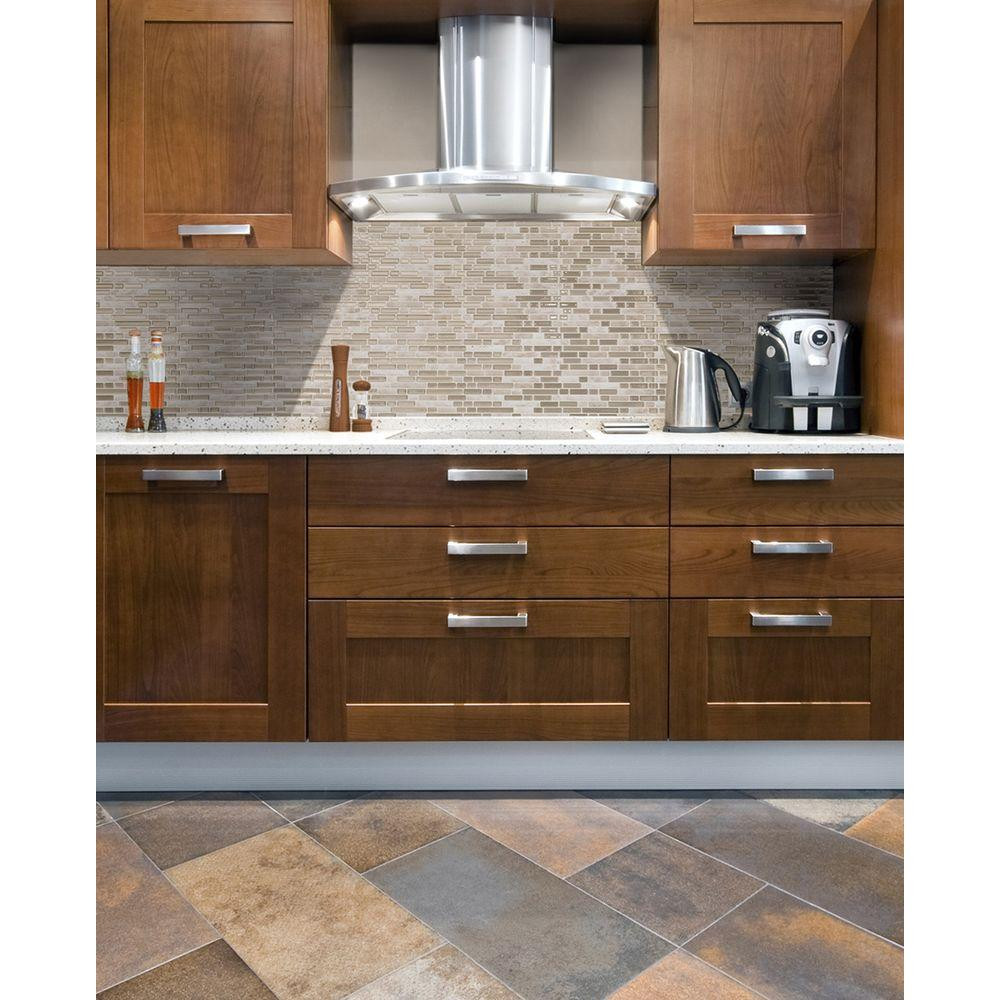 Backsplash For Kitchen Home Depot
 Smart Tiles Bellagio Sabbia 10 06 in W x 10 00 in H Peel