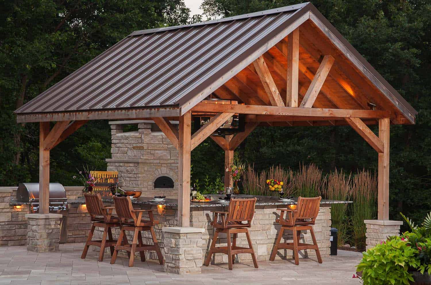 Backyard Bar And Grill
 20 Spectacular outdoor kitchens with bars for entertaining