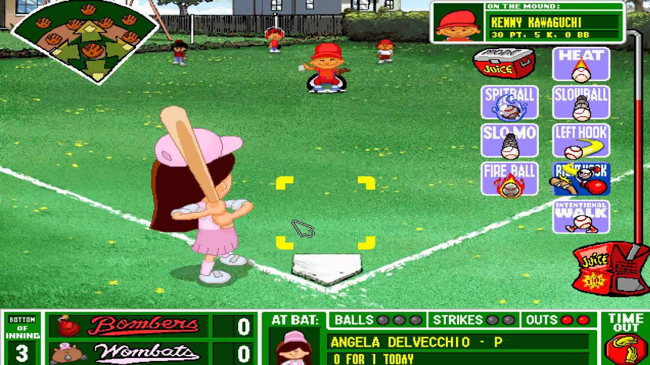 Backyard Baseball Computer Game
 Backyard Baseball 1997 The Worst Single Play Ever