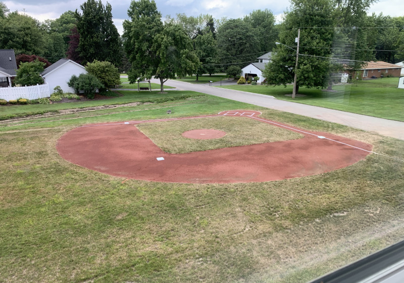 Backyard Baseball Field
 Dad spends $30K on backyard baseball field for 5 year old son