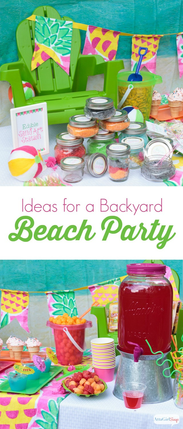 Backyard Beach Party Ideas
 Backyard Beach Party Ideas Atta Girl Says