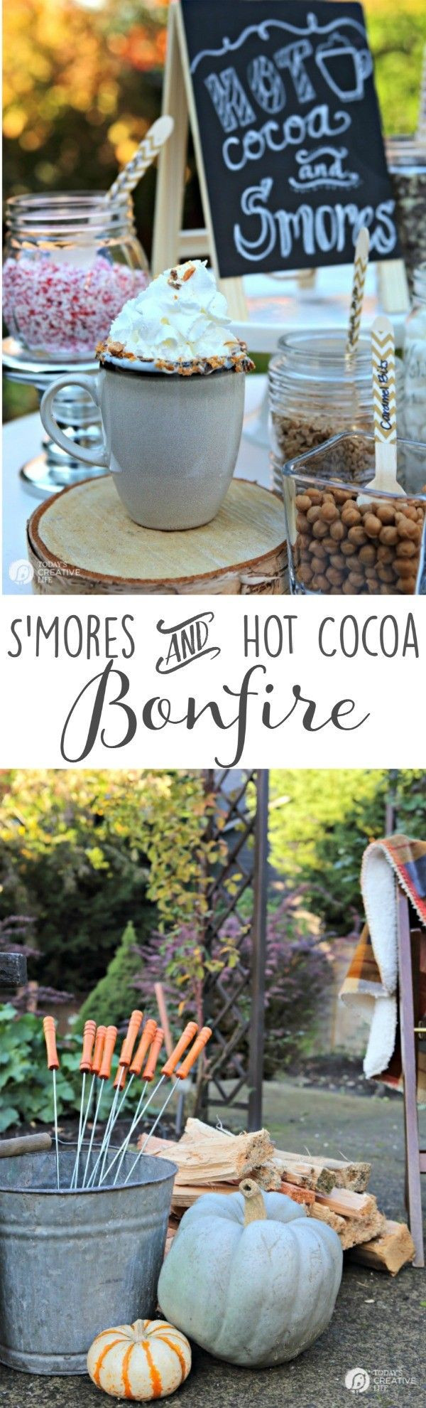 Backyard Bonfire Party Ideas
 Easy Entertaining S Mores & Hot Cocoa Bonfire Back yard
