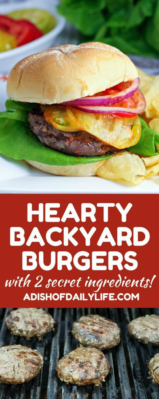 Backyard Burgers Nutritional Information
 Hearty Backyard Burgers Recipe