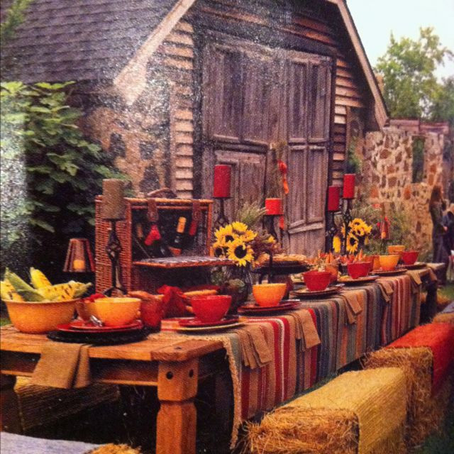 Backyard Fall Party Ideas
 Fall outdoor party Themes Themes Themes