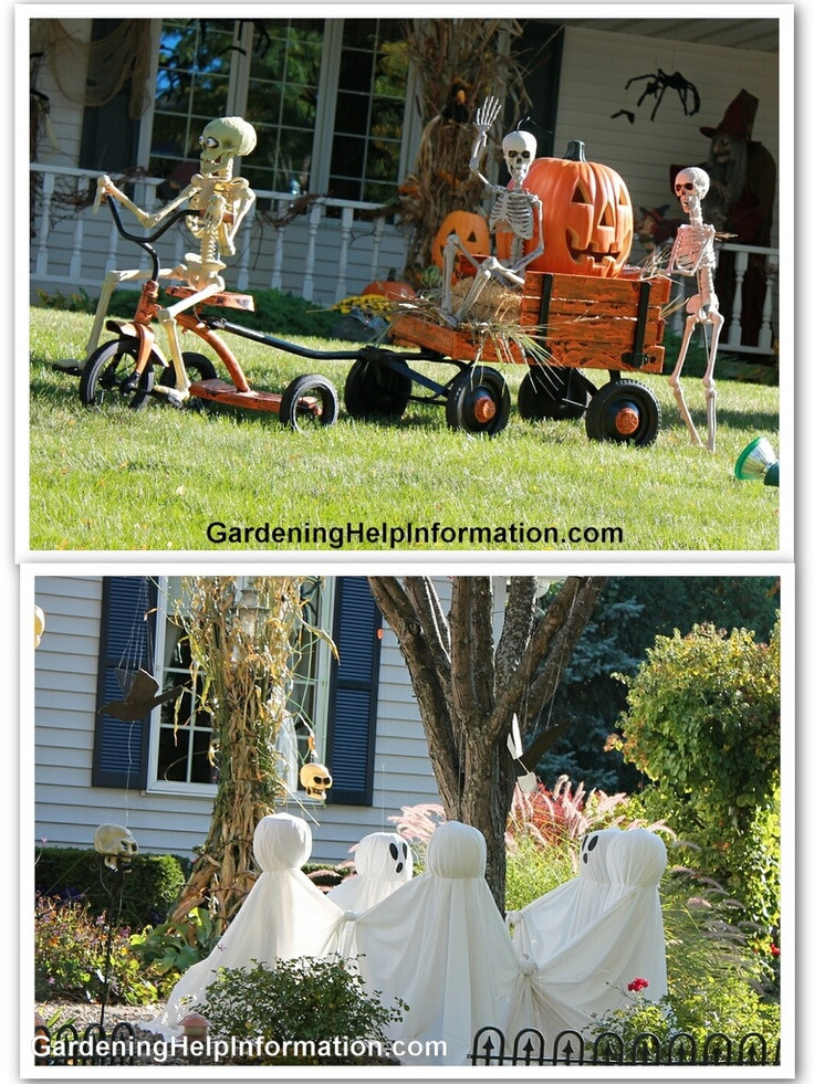 Backyard Halloween Decorations
 Hilarious Skeleton Decorations For Your Yard on Halloween