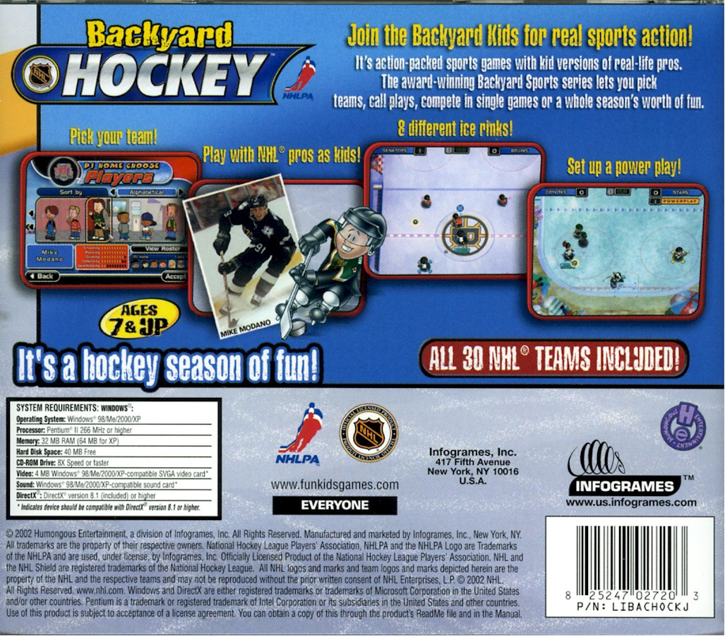 Backyard Hockey Game
 Backyard hockey ds