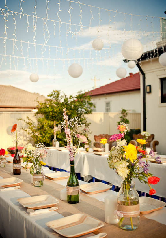Backyard Party Ideas On A Budget
 inexpensive outdoor weddings
