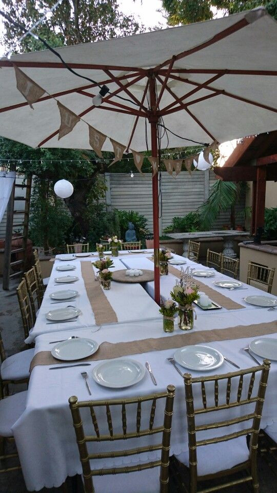 Backyard Party Set Up Ideas
 Starting with table setup for our backyard bbq party