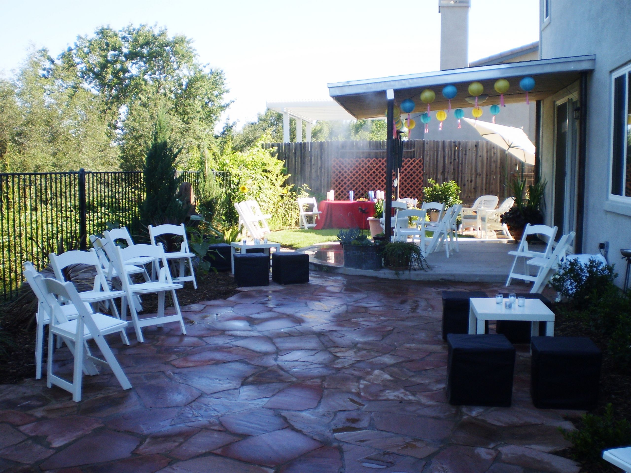 Backyard Party Set Up Ideas
 The Bewildered Bride to Be Engagement Parties