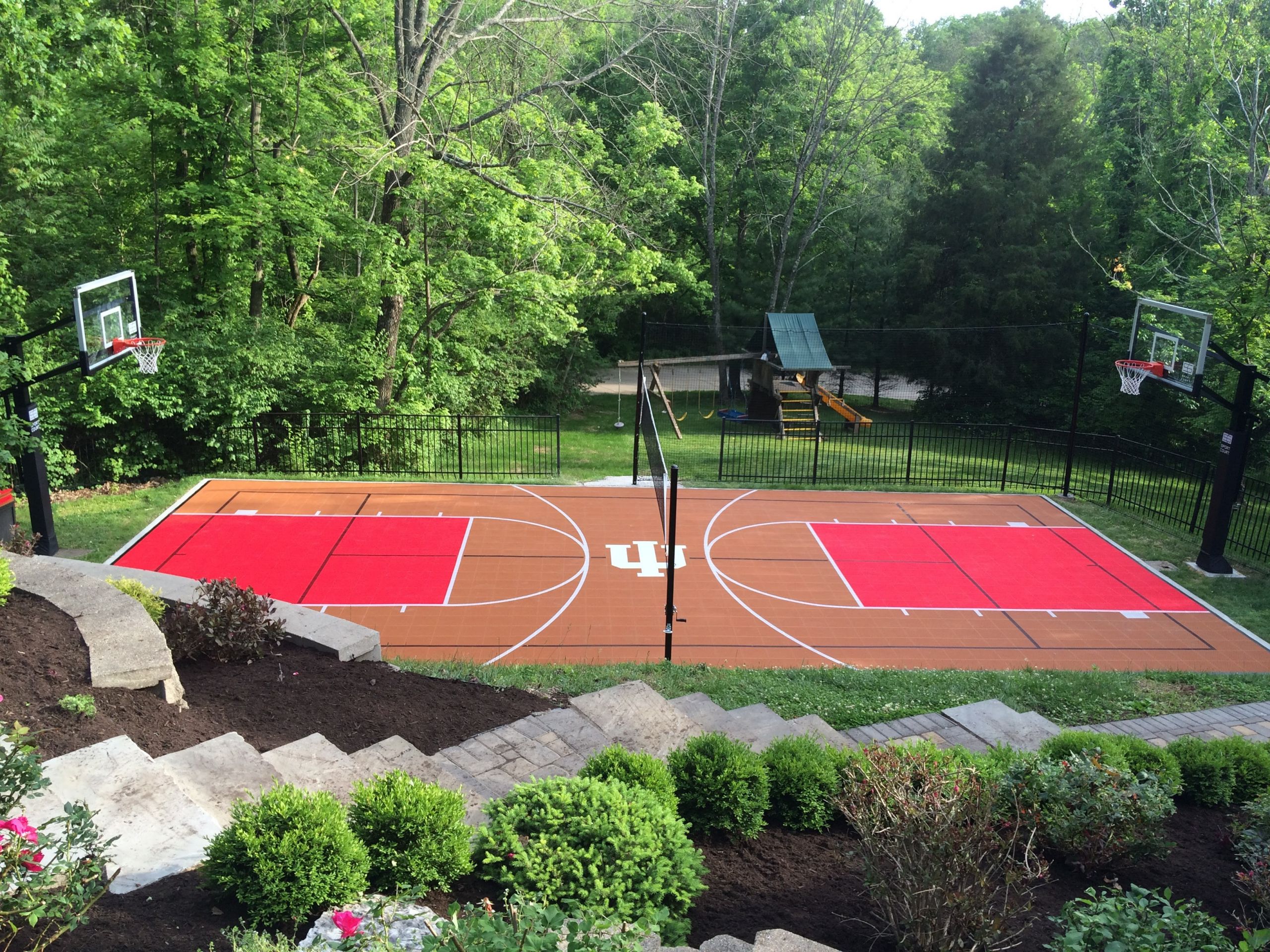 Backyard Sport Court
 Choosing Colors for Your Backyard Court or Home Gym