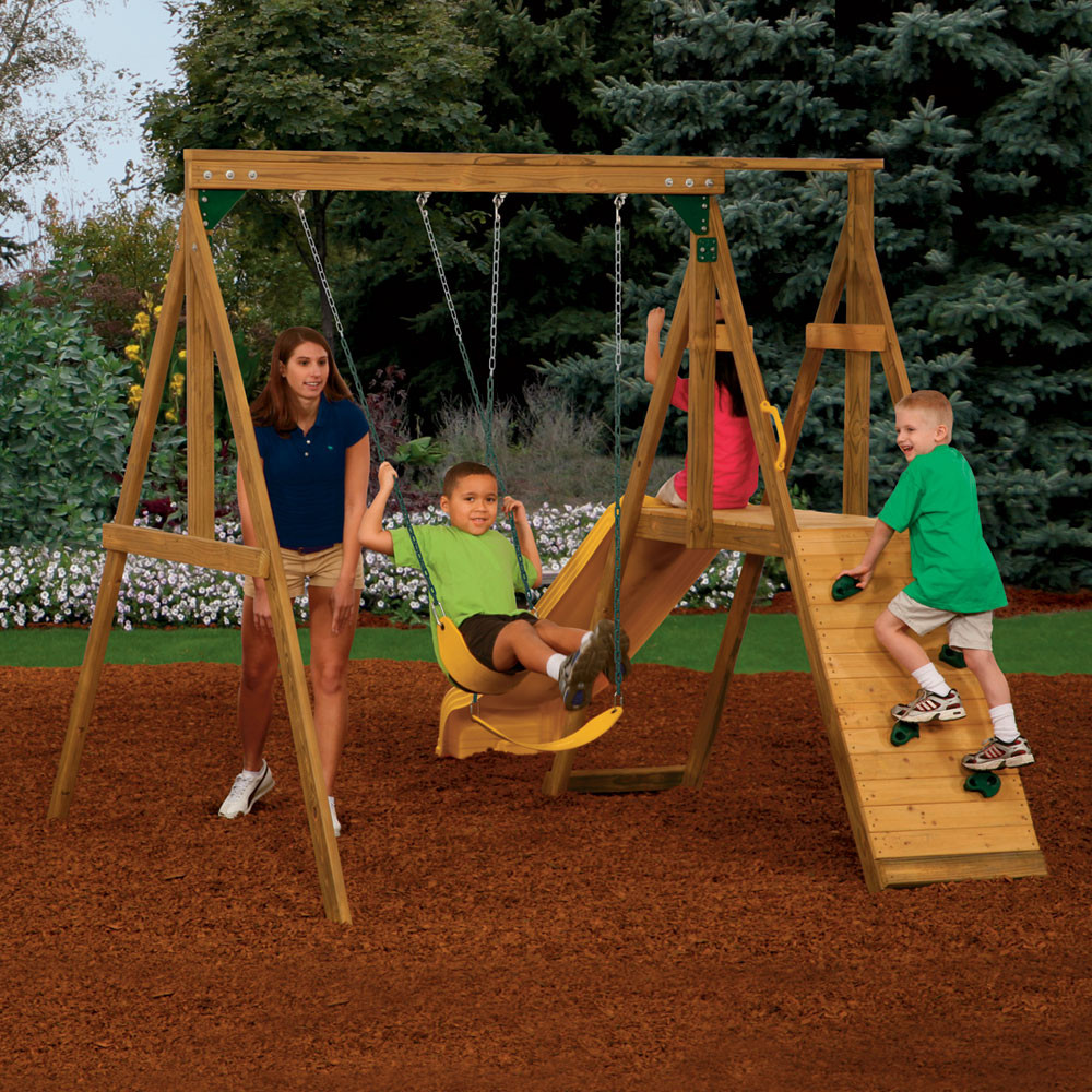 Backyard Swing Set For Kids
 Backyard Summer Safety Swing Sets