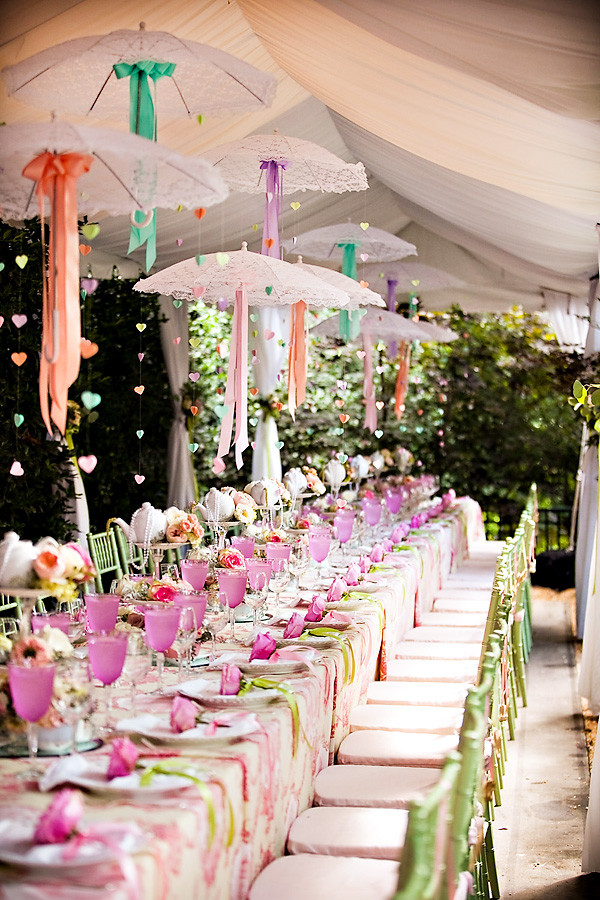 Backyard Tea Party Decorating Ideas
 LOVE ly Tea Party Bridal Shower Vintage Lace Pastels