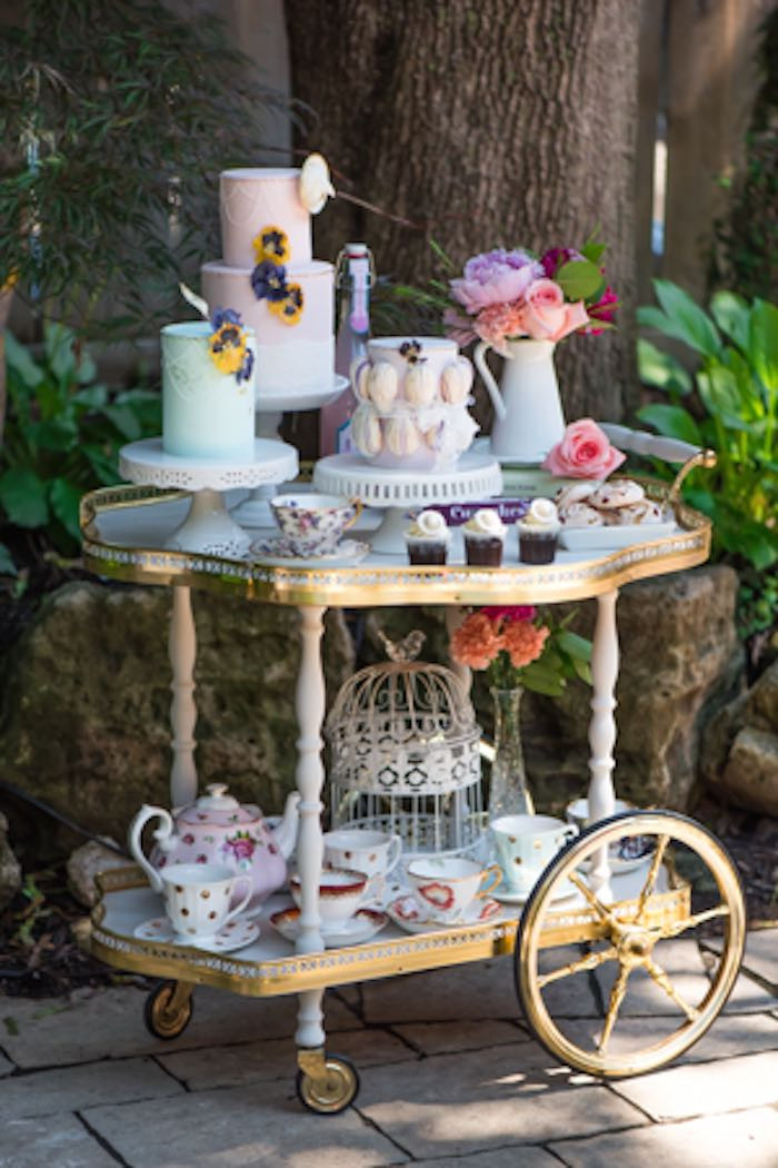 Backyard Tea Party Decorating Ideas
 Kara s Party Ideas Outdoor Afternoon Tea Party via Kara s