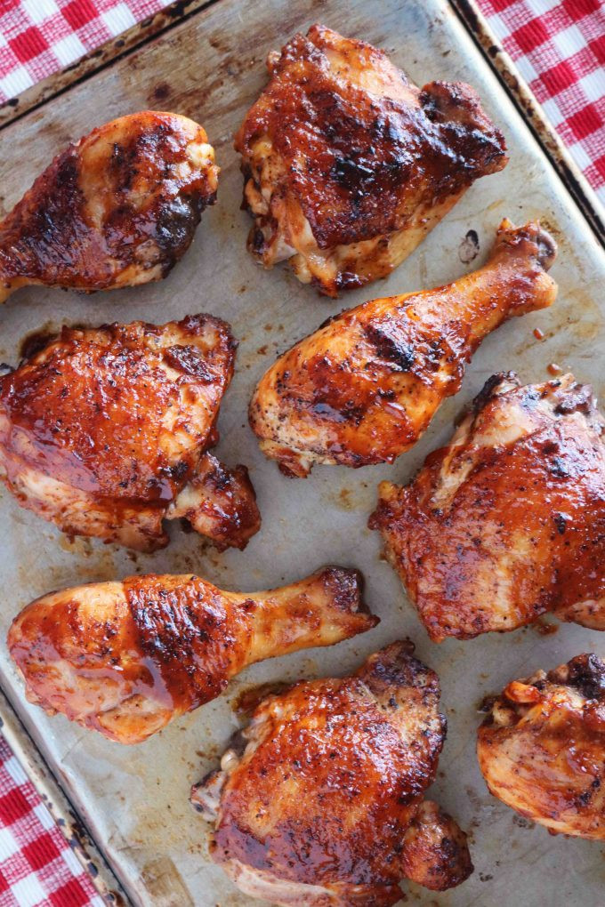 Baked Barbecue Chicken Recipe
 Baked BBQ Chicken Legs and Thighs The Anthony Kitchen
