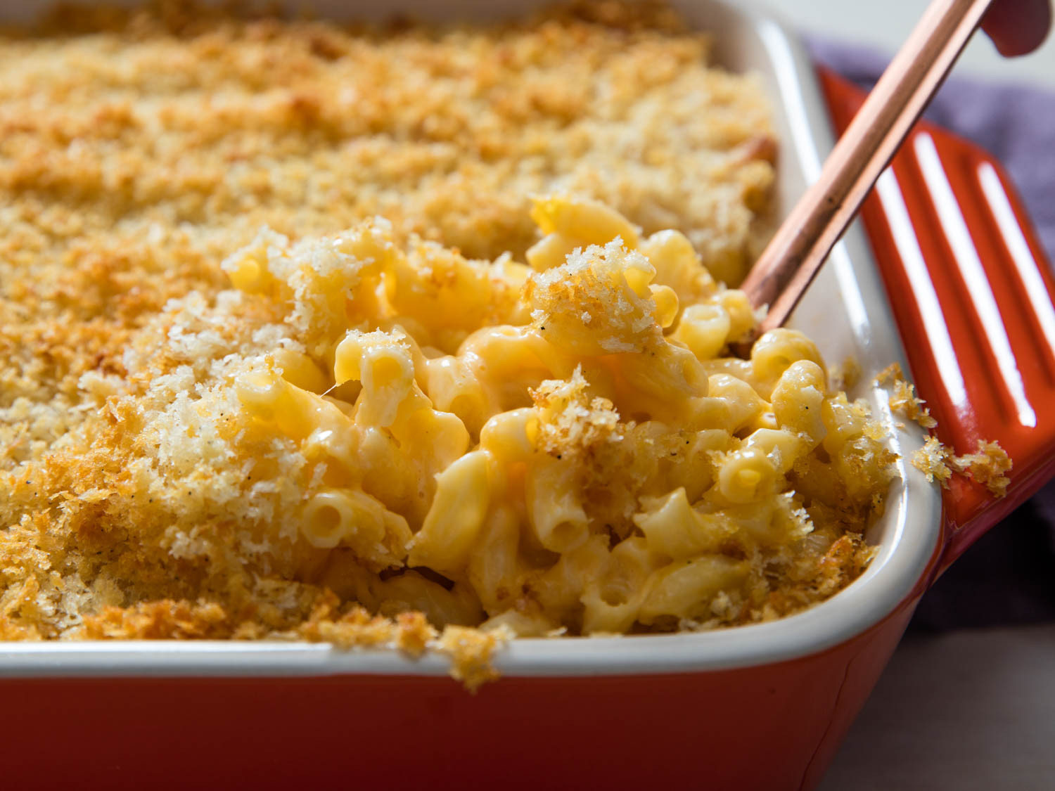 Baked Cheesy Macaroni And Cheese Recipe
 Two Roads to Gooey Stretchy Extra Cheesy Baked Mac and