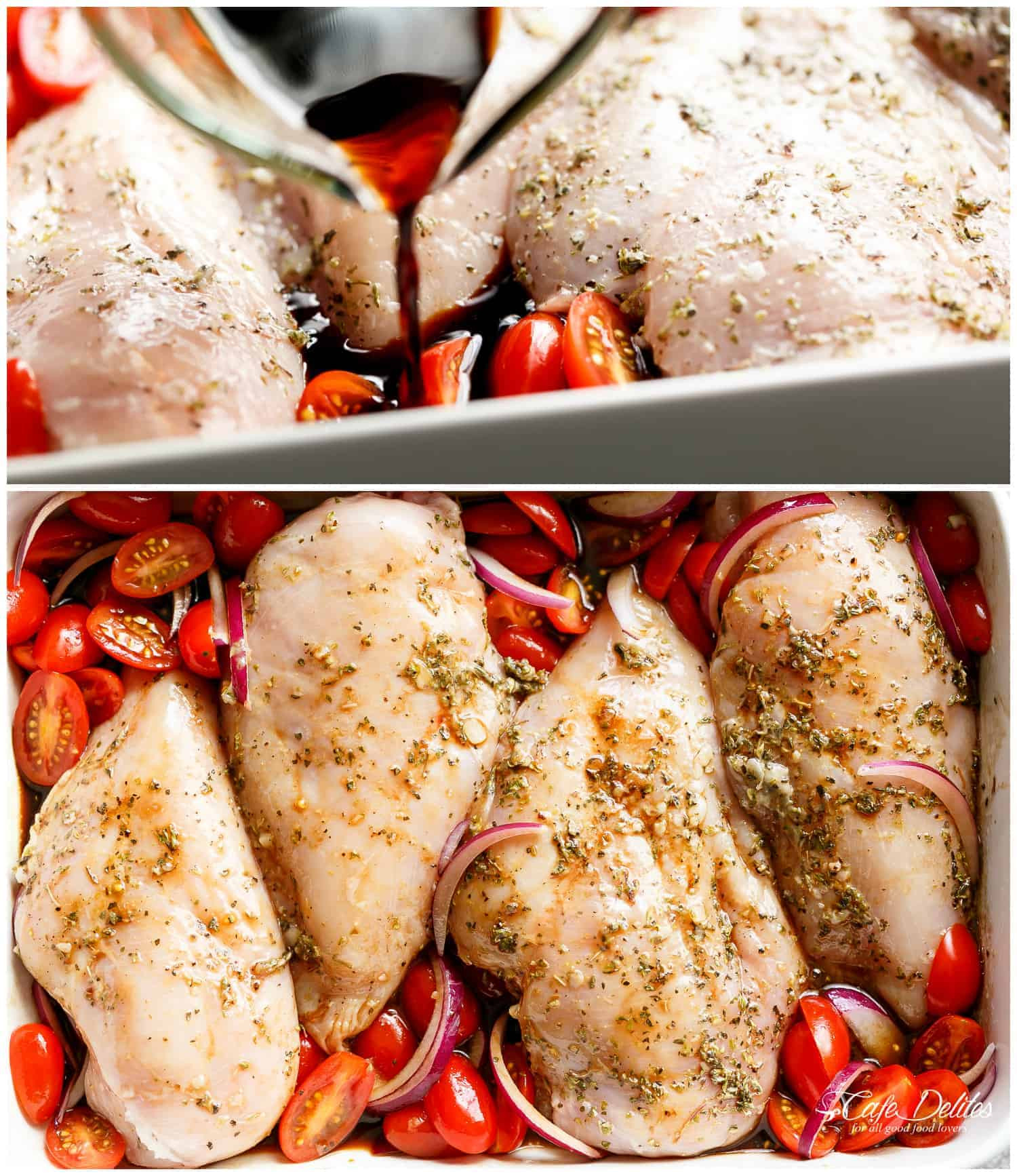 Baked Chicken Breast Oven Temp
 Balsamic Baked Chicken Breast With Mozzarella Cheese