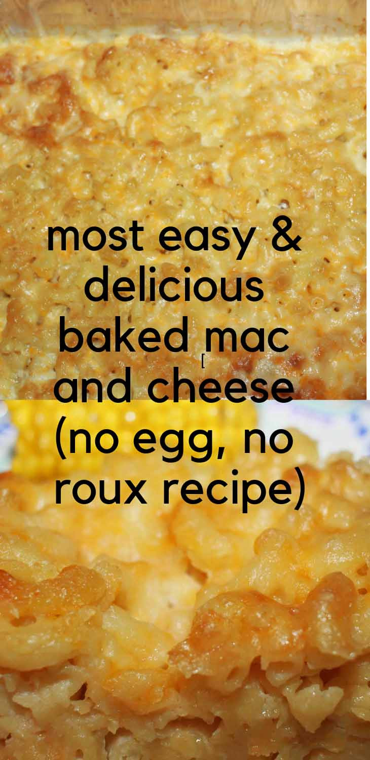 Baked Macaroni And Cheese Recipe With Eggs
 Easy Baked Mac And Cheese Without Flour Without Roux No